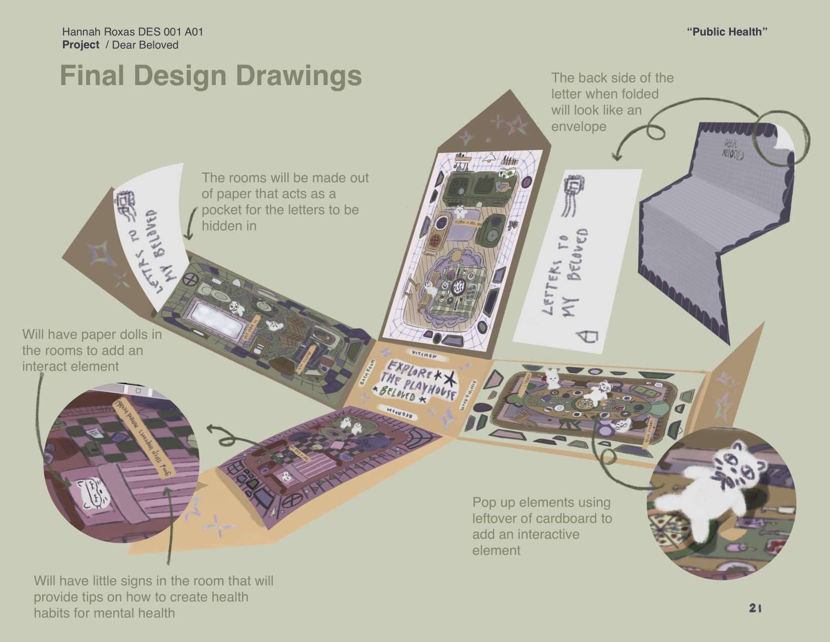 Highlight photo of the Dear Beloved interactive dollhouse project 20