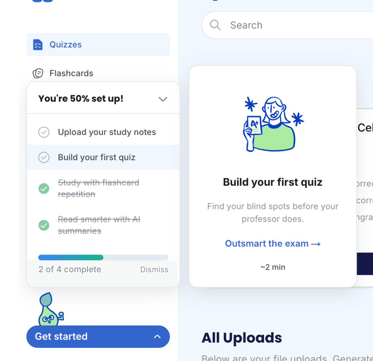 Onboarding checklist collapsed variant