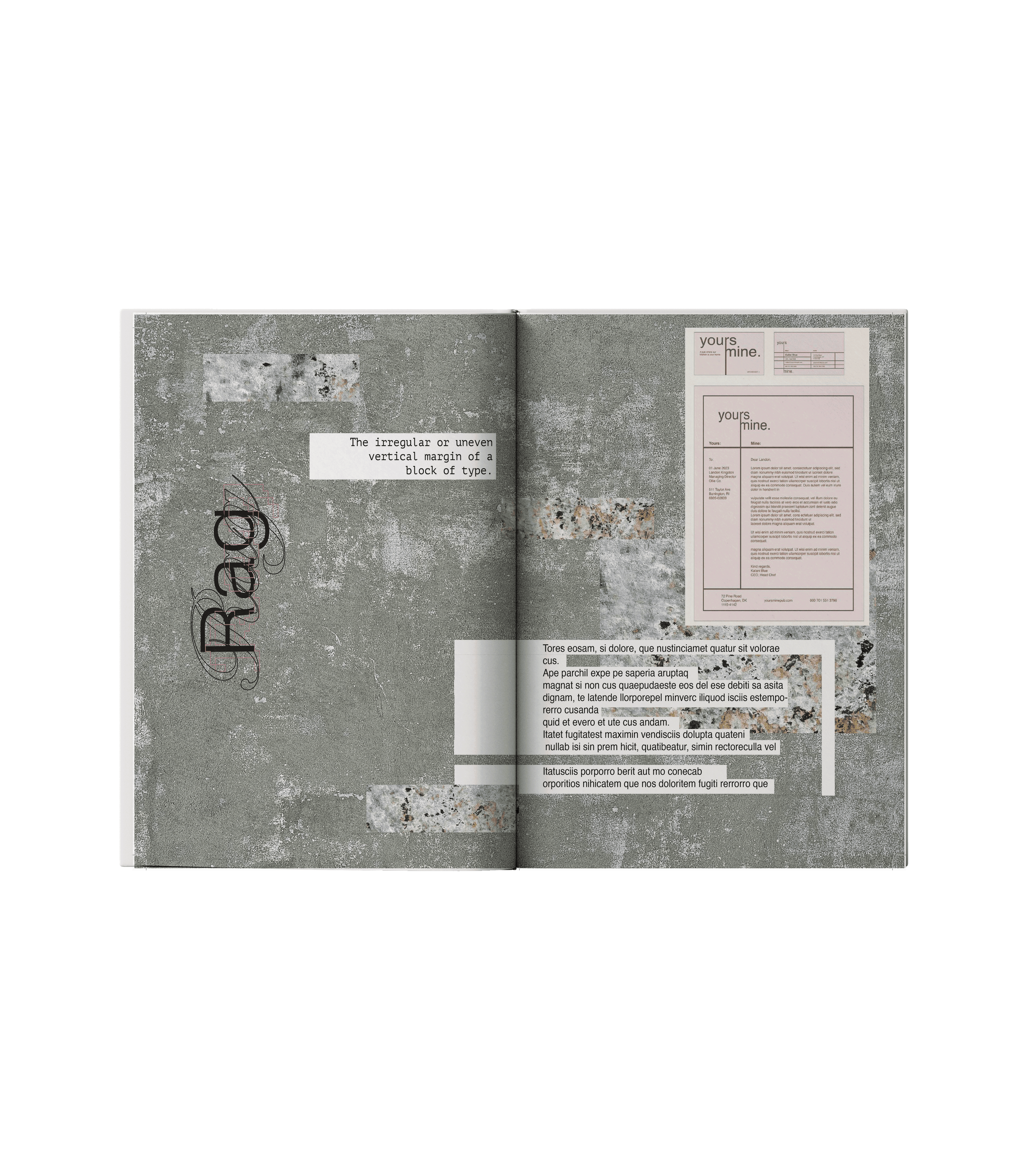 Typography Dictionary specimen card 16