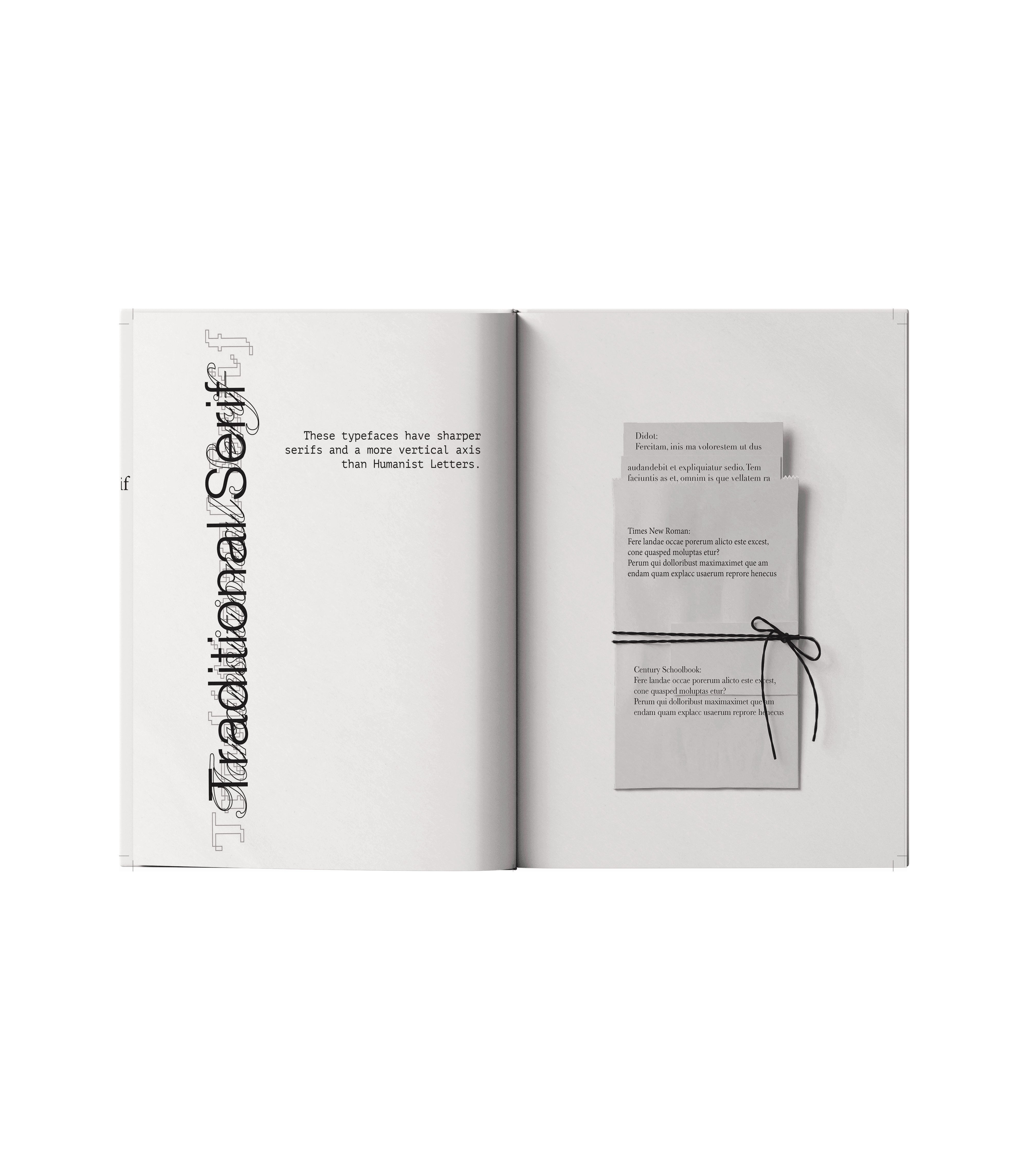 Typography Dictionary specimen card 18